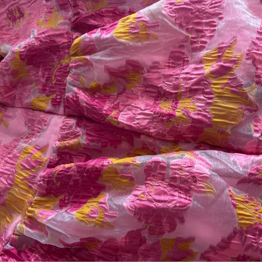 Fashion Nova Pink and Orange Floral Dress